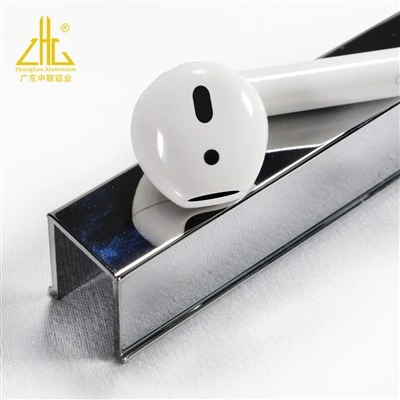 Aliminyòm extrusion Electroplated chanm douch pwofil aliminyòm